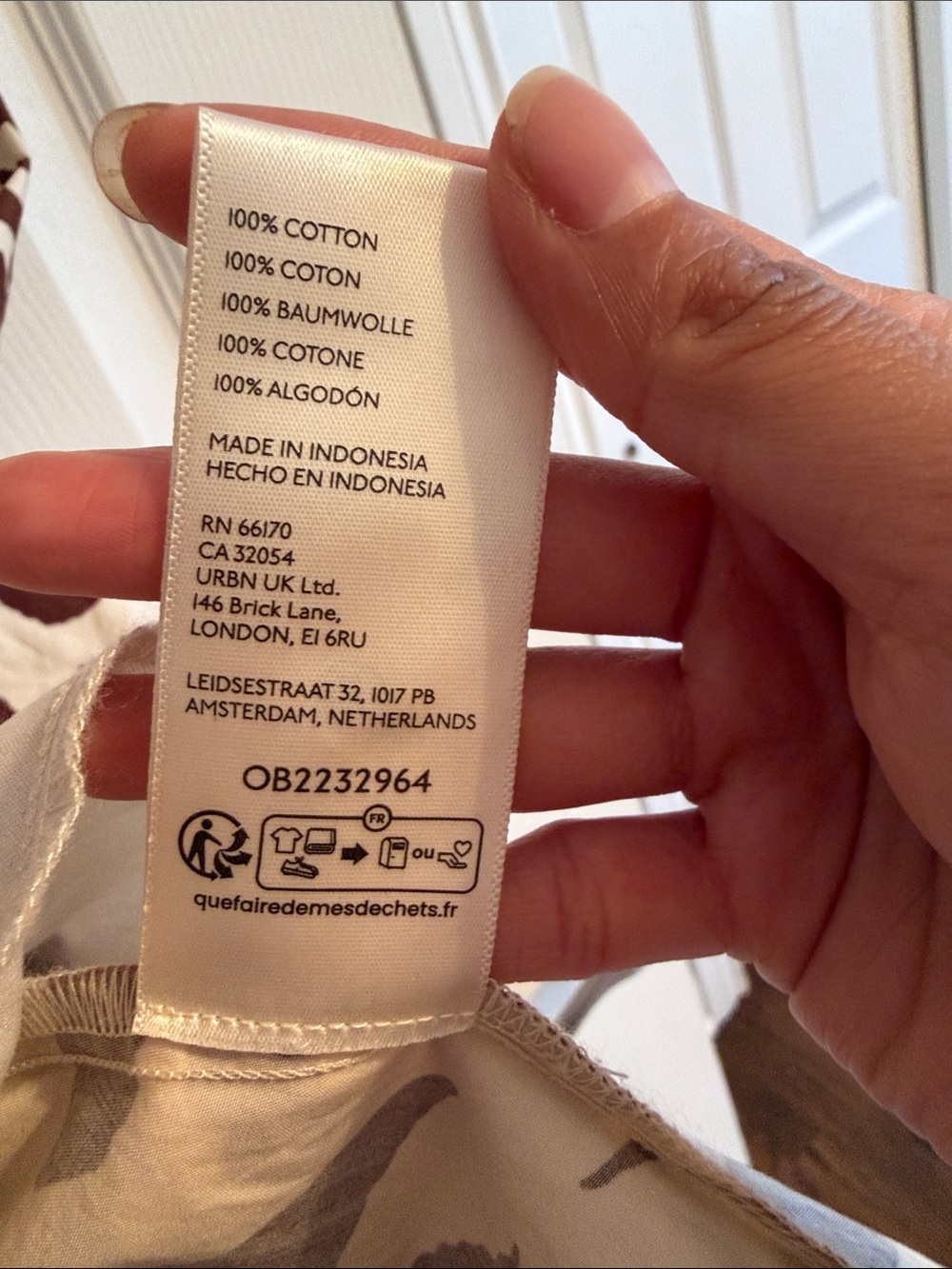 BDG Brown and Cream Geometric Strap Mini Dress - Picture 5 of 5
